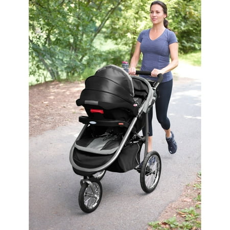 Graco FastAction Fold Jogger Click Connect Jogging Stroller, Gotham