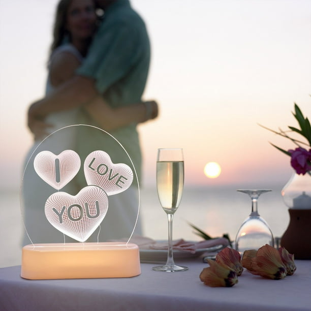 Teissuly Valentine's Day Night Light Decoration Lamp Marriage Proposal Confession Decoration Lamp Teissuly WER202312025366