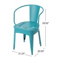 thumbnail image 4 of Leona Outdoor 3 Piece Paint Finished Iron Bistro Set, 4 of 10