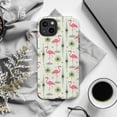 thumbnail image 6 of Retro Flamingo Phone Case, Mid-Century Modern Aesthetic Vintage Pink Bird Protective Cover for iPhone 16 15 14 13 12 11 Pro Max Plus Mini, 6 of 6