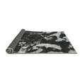 thumbnail image 2 of Ahgly Company Indoor Round Abstract Gray Modern Area Rugs, 4' Round, 2 of 4