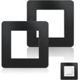 thumbnail image 1 of Light Switch Finger Plates Matt Black Light Switch Surround 338Inch Square Shape Acrylic Single Light Switch Covers Simple Wall Socket Stickers for Home Decoration 2Pcs, 1 of 5
