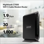 NETGEAR Nighthawk Cable Modem and WiFi 5 Router Combo (C7000) - Compatible with All Major Cable Providers incl. Xfinity & Cox - Cable Plans up to 800Mbps - AC1900 (Up to 1.9Gbps) - DOCSIS 3.0