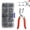 Silver, variant on Pearl Snaps Kit – Manual Press Tool with Metal Fasteners for DIY Sewing, Craft Repairs, Home Use, Portable Set