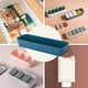 thumbnail image 3 of Caja de almacenamiento Rectangular de plástico Cajón de escritorio Estuche de cosméticos Organizador de papelería Contenedor de calcetines Almacenamiento y organización del hogar azul marino METRO, 3 of 8