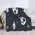 thumbnail image 3 of Goofa The Nightmare Before Christmas Pattern Fleece Throw Blanket for Couch, Soft Checkered Flannel Blanket for Sofa, Warm Cozy Decorative Blanket Fall Decor Gift-60"x50", 3 of 6