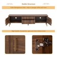 thumbnail image 4 of Mid Century TV Stand with 2 Drawers, 80'' Media Console, Walnut Entertainment Center, 4 of 9