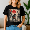 thumbnail image 2 of Samurai Bigfoot Japanese Vintage Graphic Ukiyo Art, Bigfoot Shirt,Bigfoot Lovers,Funny Tee, 2 of 5