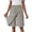 Light Ashy, variant on Spring Summer Solid Color 5 Pocket Casual Skirt Pants Women's Shorts Style Casual Pants Skirt