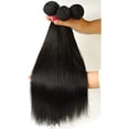 thumbnail image 5 of Straight Hair Brazilian Silky Straight Human Hair Weave Bundles Natural Black 1/3 pcs/lot 100% Human Hair Bundles Remy Hair Extension, 5 of 8