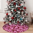 thumbnail image 5 of Lsque Orchids Flowers Print Christmas Tree Skirt, Tree Skirt with Ties or Velcro, Perfect for Holiday Decorations, Halloween, and New Year-30", 5 of 7