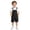 Black, variant on XINXIAOO Kids Toddler Jumpsuit Casual Sleeveless Suspenders Shorts with Side Pockets Boys Girls Summer Clothes 6-7 Years