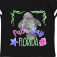 thumbnail image 4 of Inktastic Palm Bay Florida Cute Swimming Manatee Boys or Girls Toddler T-Shirt, 4 of 5