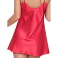 thumbnail image 3 of Skksst Women Babydoll Silky Satin Chemise Lingerie Nighty Nightwear Dress, 3 of 3