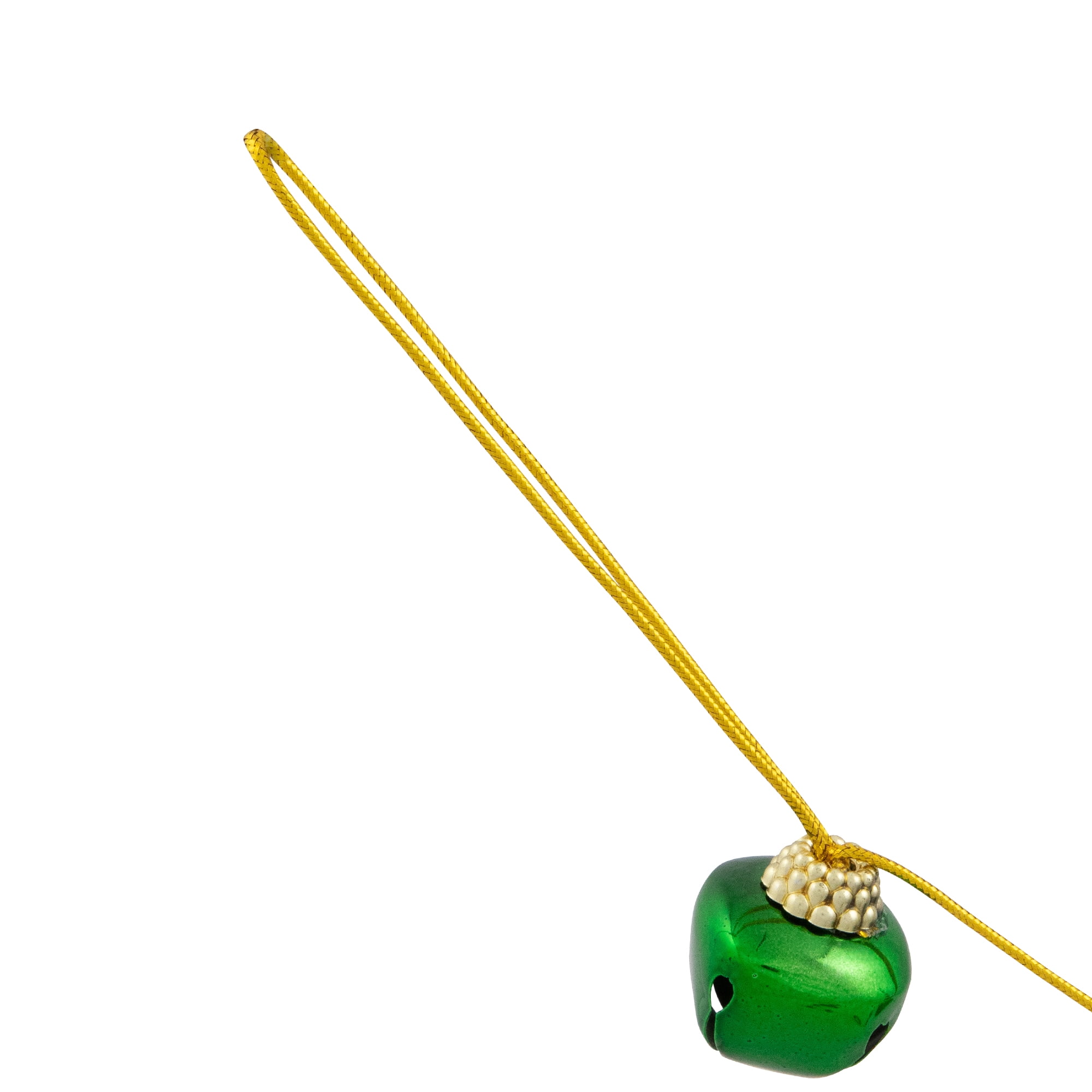 Northlight Shiny Metal Jingle Bells Christmas Garland - 7.5' x 1" - Green