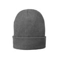 thumbnail image 2 of Port & Company Fleece-Lined Knit Cap Cp90l - Athletic Oxford - One Size, 2 of 2