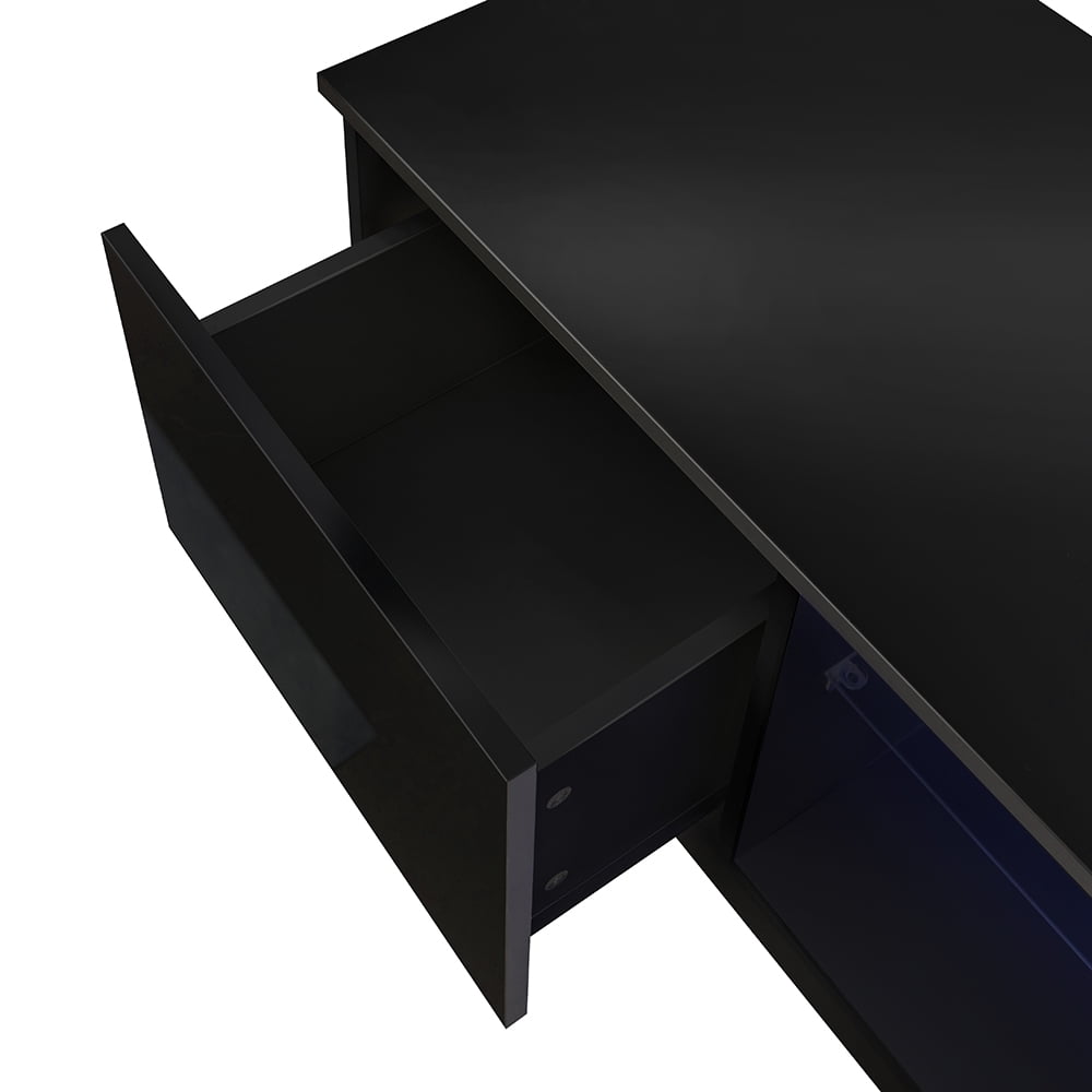 Lowestbest Modern TV Stand for TVs up to 65", LED Entertainment Center w/12 Colors, Remote Control Lights Lowestbest Modern TV Stand for TVs up to 65", LED Entertainment Center w/12 Colors, Remote Control Lights