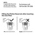 thumbnail image 5 of Great Value Replacement Pitcher Filter, Chlorine, Cadmium, Copper, Mercury, Zinc 3 Pack, 5 of 5