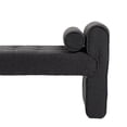 thumbnail image 6 of Bedroom Bench End of Bed, Modern Ottoman Bench with Round Pillow and Wood Frame, Button Tufted Entry Bench for Living Room, Hallway, 6 of 8