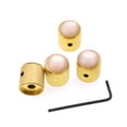 thumbnail image 5 of 4X Barrel Domed Knurled Guitar Control Knob Pearl Inlay for Tone or Volume Knobs, 5 of 6