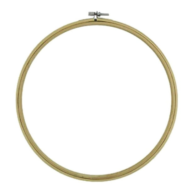 Aros de bordado de bambú natural, marco circular para punto de cruz, costura DIY 23cm 9 pulgadas