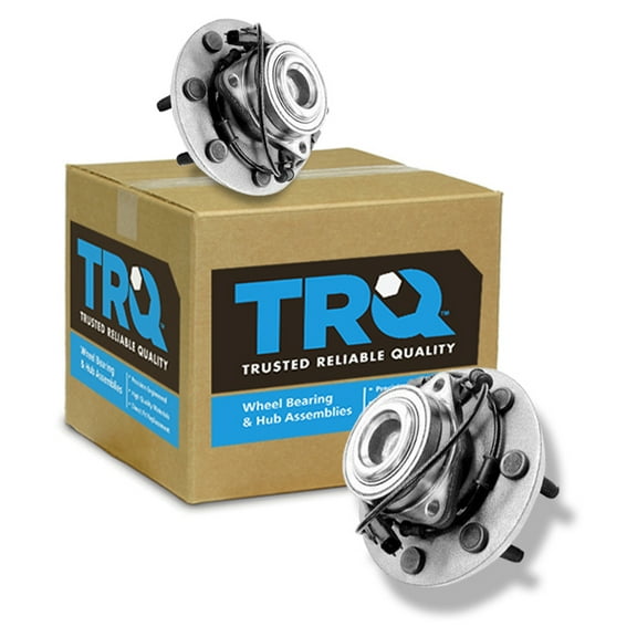 TRQ Front Wheel Hub & Bearing Assembly Pair for Ram Pickup Truck 2WD 2x4 w/ ABS BHA53454 Fits select: 2003-2005 DODGE RAM 2500, 2003-2005 DODGE RAM 3500