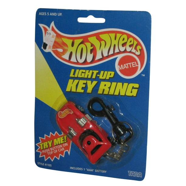 Hot Wheels Mattel Tara LightUp Key Ring Keychain