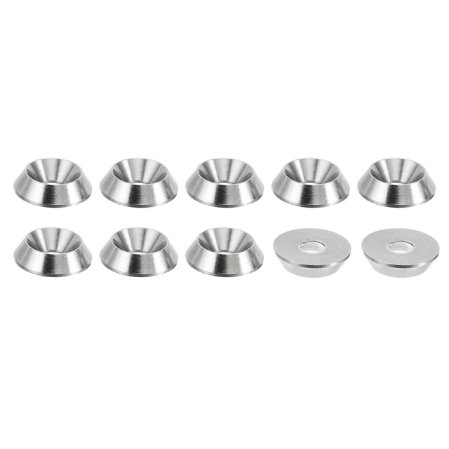 Unique Bargains Rondelle de Finition M4 13mmx3.2mm en Acier Inoxydable 304 Vis de Finition Tête de Joint Lot de 10