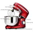 thumbnail image 4 of Costway Batteur sur Socle Électrique 6 L 6 Vitesses 120 V/660 W Batteur Alimentaire à Tête Inclinable Acier Inoxydable, 4 of 10