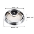thumbnail image 2 of Uxcell 3-1/8 inch Cable Hole Cover Desk Grommet for Wire Organizer Zinc Alloy  Silver Tone 2pcs, 2 of 3