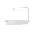 thumbnail image 2 of Goohae Over Sink Faucet Soap Holder, Over Sink Faucet Soap Sponge Holder Rack Drainer for Kitchen Storage Organizer No Drill Sponge Cloth Drainer, Kitchen Storage Organizer Rack White, 2 of 2