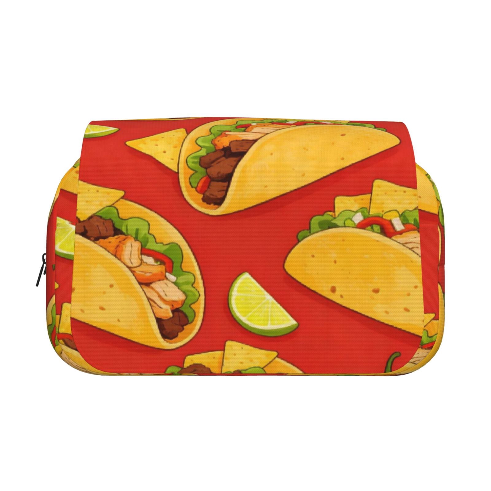 Large-Capacity Flip-Top Double-Layer Pencil Case, Multi-Functional Pocket Pen Case, Durable Stationery Organizer Mexico'S Cinco De Mayo Taco (7)