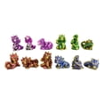 thumbnail image 4 of Set of 12 Metallic Red Green Purple Blue Baby Wyrmling Dragons Mini Figurines, 4 of 9