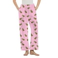 thumbnail image 5 of Puyaiuu Women's Christmas Plush Pajama Pants with Pockets, Soft Fleece Pants Holiday Print Gift, 5 of 6