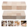 ITSELFER 20pcs Carving Blocks Wooden Blocks Unfinished Wood Blocks for