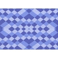 thumbnail image 1 of Ahgly Company Indoor Rectangle Patterned Blue Ribbon Blue Area Rugs, 3' x 5', 1 of 6
