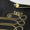 thumbnail image 6 of Men's Military Drummer Boy Vest Marching Band Jacket Sleeveless Hussar Waistcoat Nutcracker Ringmaster Cosplay Costume for Halloween Party Performance, 6 of 9