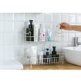 thumbnail image 6 of HEMOTON Hollow Bottom 2 Layers Spice Storage Rack Seasoning Bottle Storage Shelf Rack Kitchen Supplies (White), 6 of 8