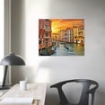 thumbnail image 3 of Nawypu Wall Art Decor Poster Painting On Canvas Print Pictures Scenic Views of Venice Canal Boat Italy Town Landscape Framed Picture for Home Decoration Living Room Artwork, 3 of 4