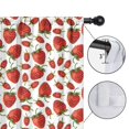 thumbnail image 4 of Blackout Kids Curtains,White Strawberry Plants Fruit Childrens Insulated Curtains Set Of 2,Bedroom Essentials,Toddler Room Decor 42x63in(106x160cm), 4 of 4