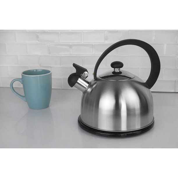 85 oz. Stainless Steel Tea Kettle, Silver