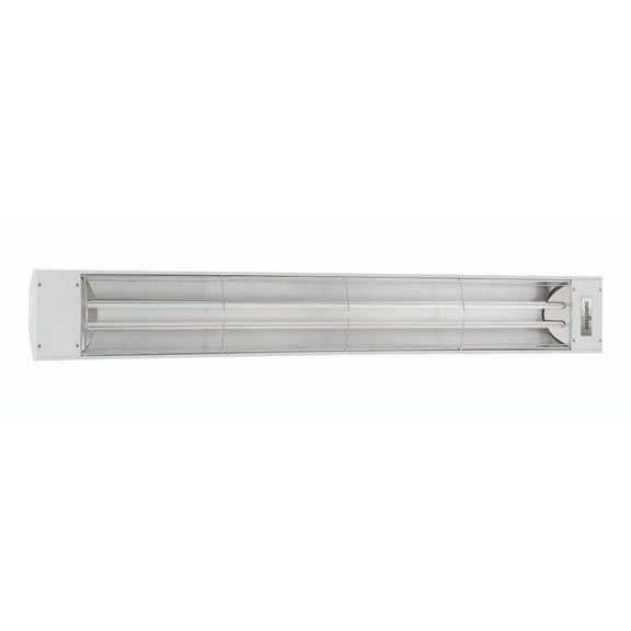 Eurofase Heating - 6000 Watt Electric Infrared Dual Element Heater-277 Voltage-White Finish-No Fascia Decorative Fascia