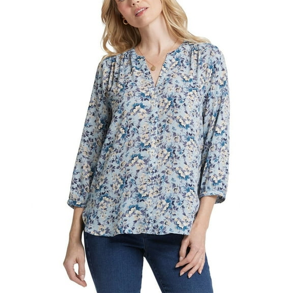 NYDJ womens Pintuck Blouse, m
