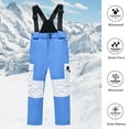 thumbnail image 2 of Otqutp Baby Sports Overalls Kids Girls Boys FashionStrap Ski Pants Thick Water Proof Snow Pants Snow Pants for Children Outdoor Thickening Pants(,6-7 Years), 2 of 9