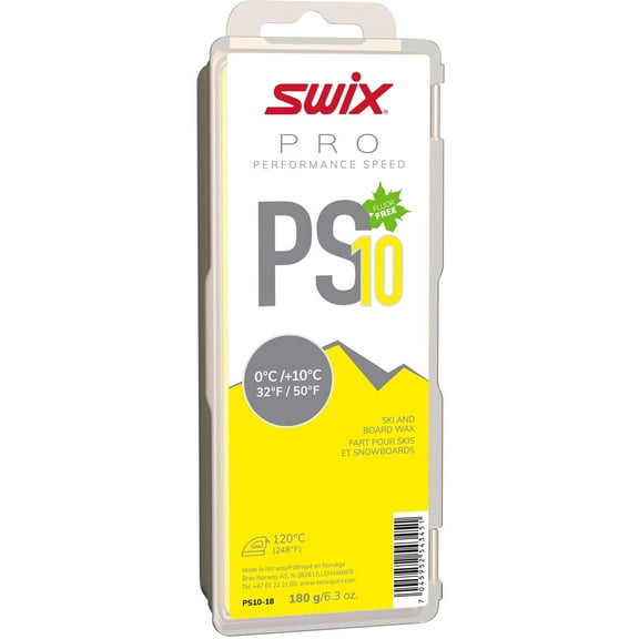 PS10 Swix Ski Snowboard Glide Wax 180g - (PS10-18)