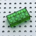 thumbnail image 1 of 200pcs Thick 2x4 DIY Building Blocks Figures Bricks Educational Creative Compatible With 3001 Plastic Toys for Children Choice Transparent Green, 1 of 4