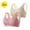 2pc#Beige+Pink, variant on GERsome 3pcs Front Button Bra Convenient Snap Sleep Bra Front Closure Sports Bras Women Comfortable Everyday Sleep Bras for Older Women No Wire