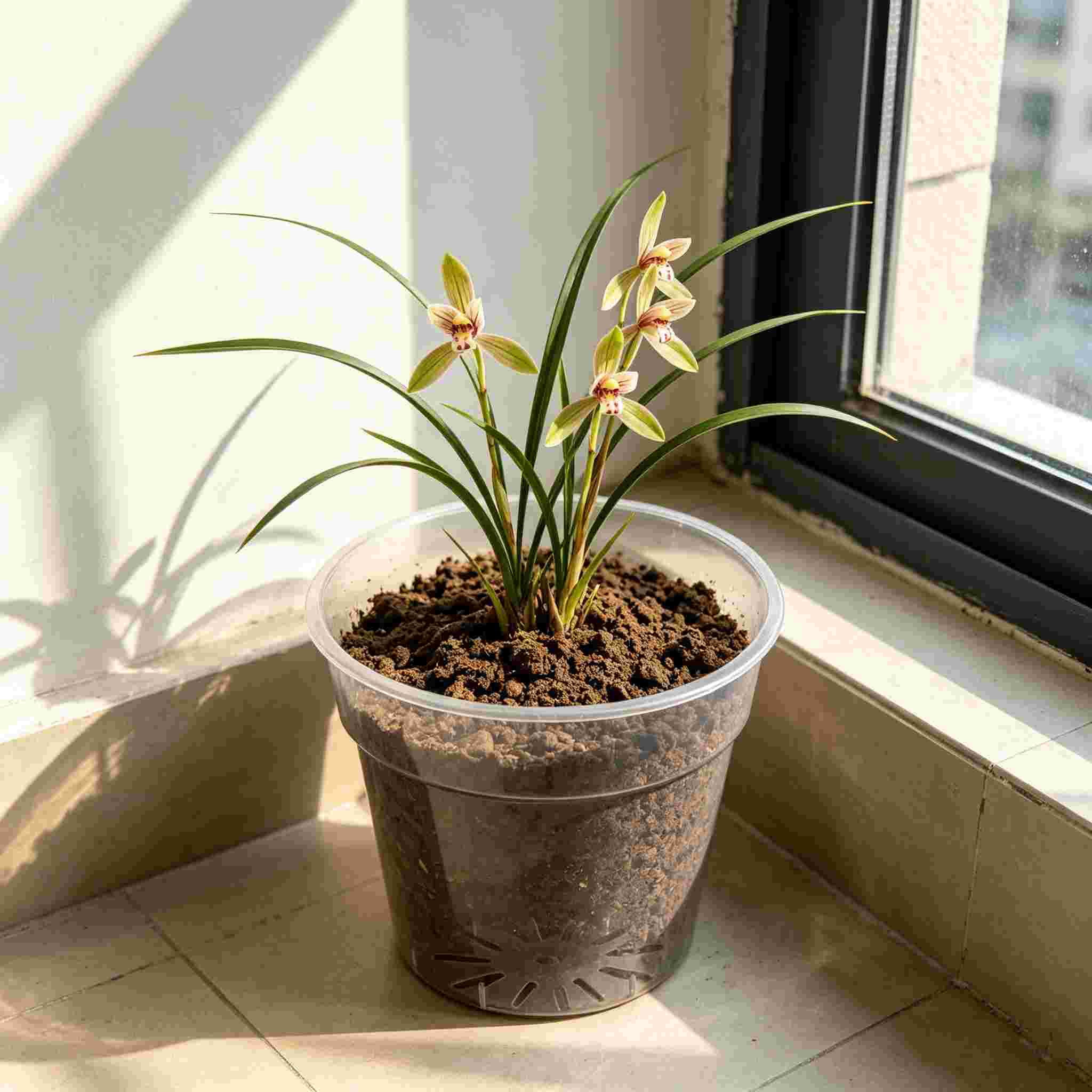 2 Packs Nursery Pots, 9.84" Clear Plastic Orchid Pot Extra Large Nursery Pot with Holes for Plants
