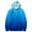 Blue gradient, variant on Girls Hoodie Gradient Color Long Sleeve Pocket Sports Wear Casual Hooded Sweatshirt with Pocket Purple-Yellow Gradient Sizes 2-3 Baby Sweatshirt