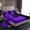 Black Purple, variant on Homewish Mr and Mrs Full Size Sheets, Black White Couples Print Bed Sheets, Romantic Valentines Day Sheet Sets, Lightweight Room Decor, 4-Piece
